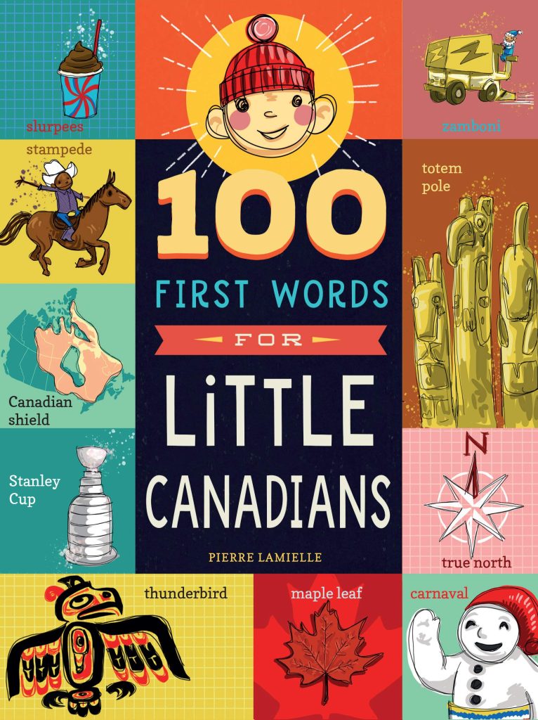 Book cover with images representing Canada.