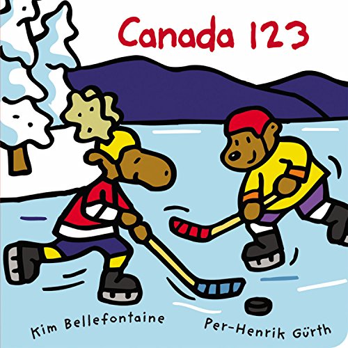Book cover with two animals ice skating. Six Books to Celebrate Canada Day