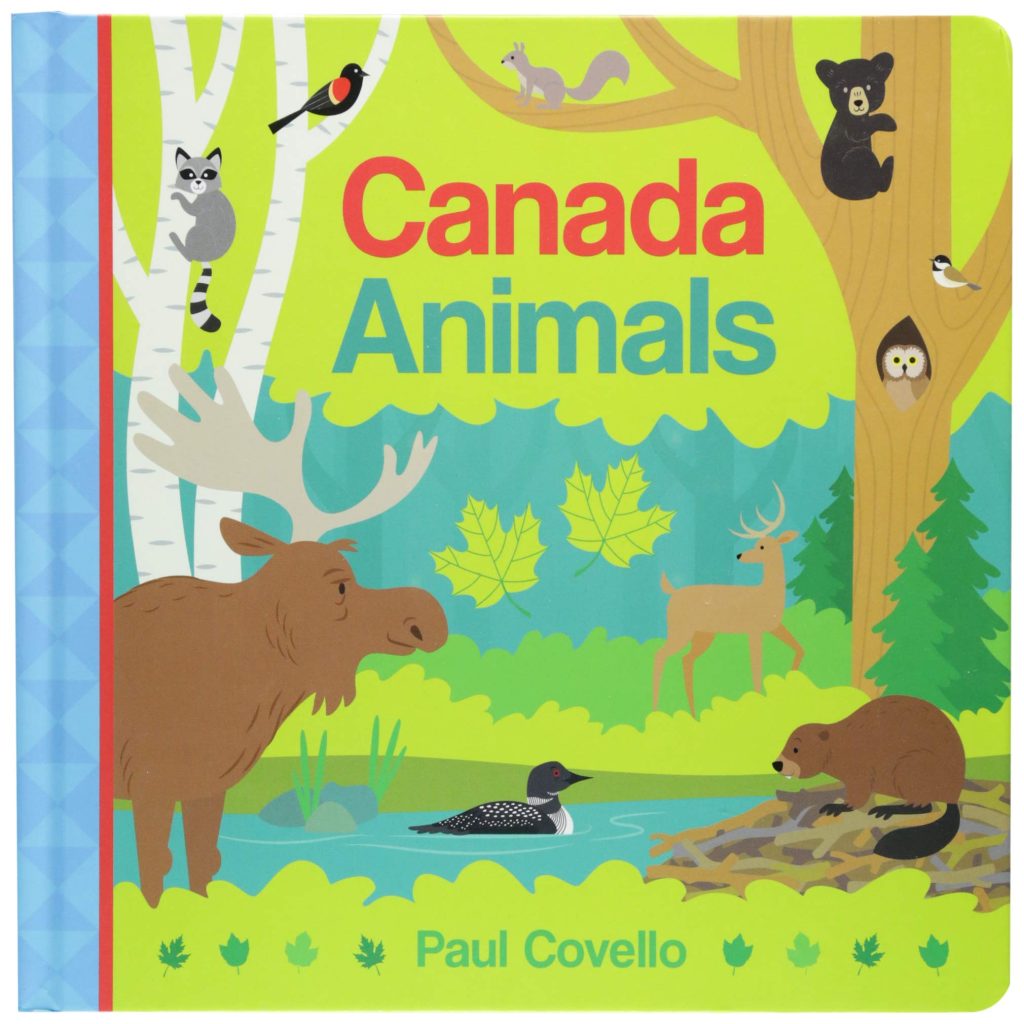 Book cover with animals in a forest. Six Books to Celebrate Canada Day