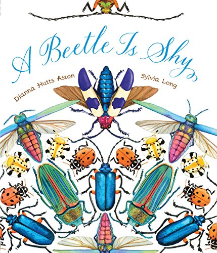 Book cover with colourful beetles.