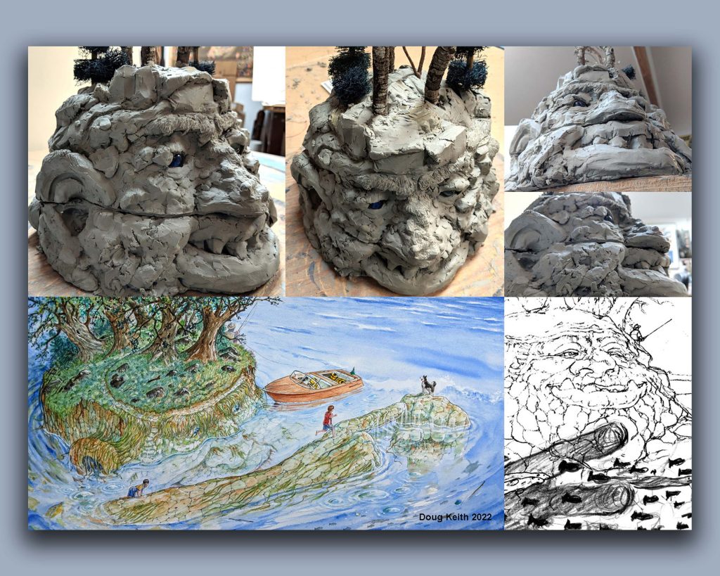 Clay models used by Doug Keith. Doug Keith Talks 'Old-School' Art and Giant Inspiration