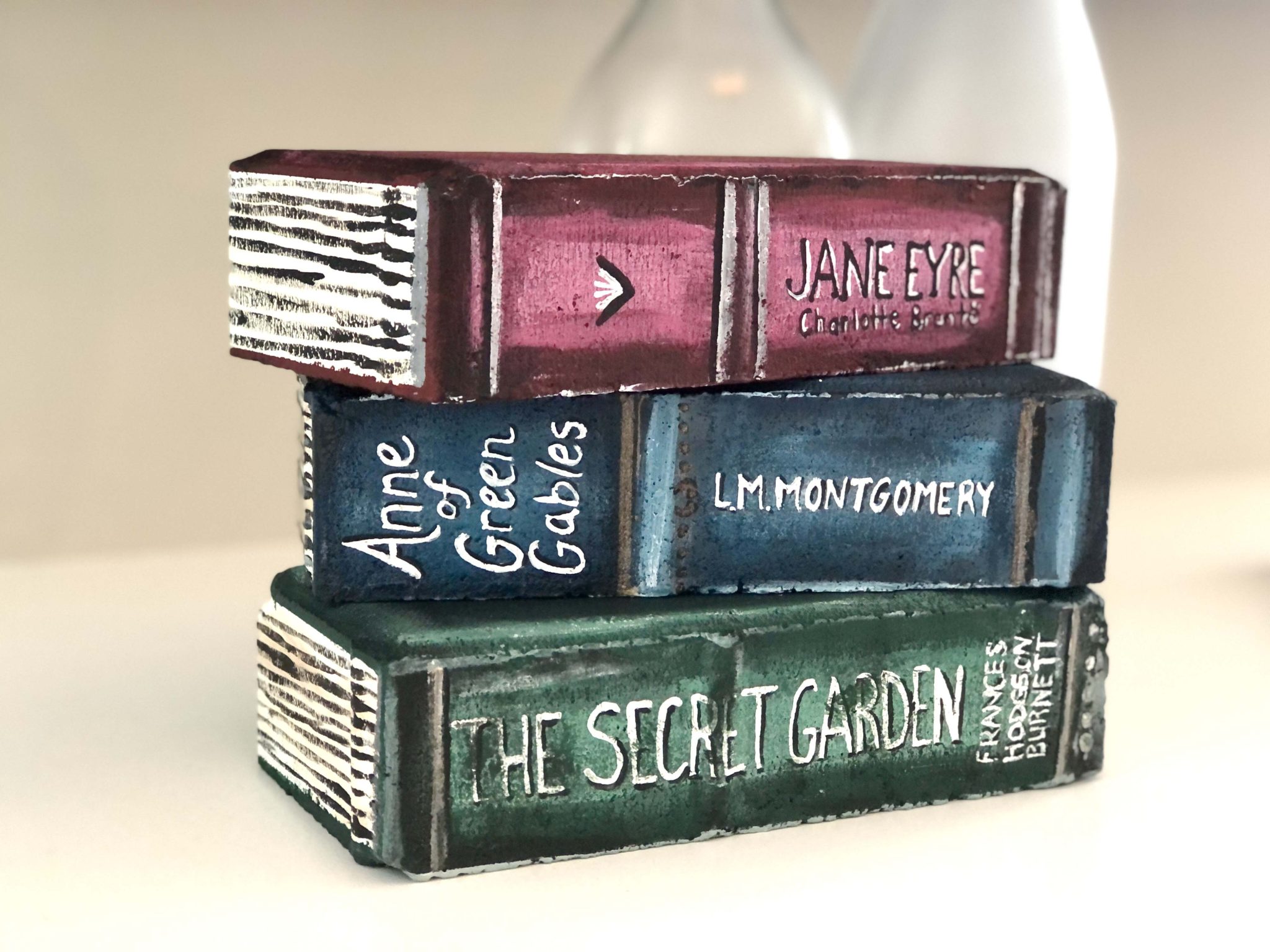 How To Paint Bricks to Look Like Books The Picture Book Pages
