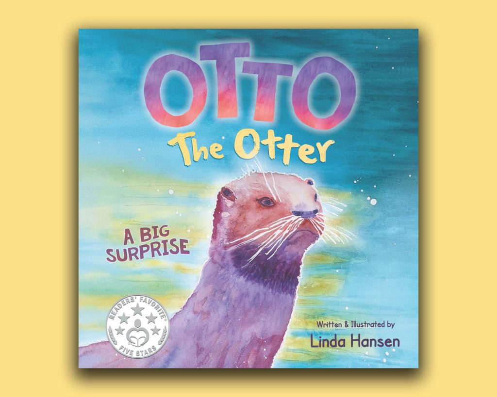 Book cover with otter face. 'Otto The Otter' Delivers A Sweet Surprise