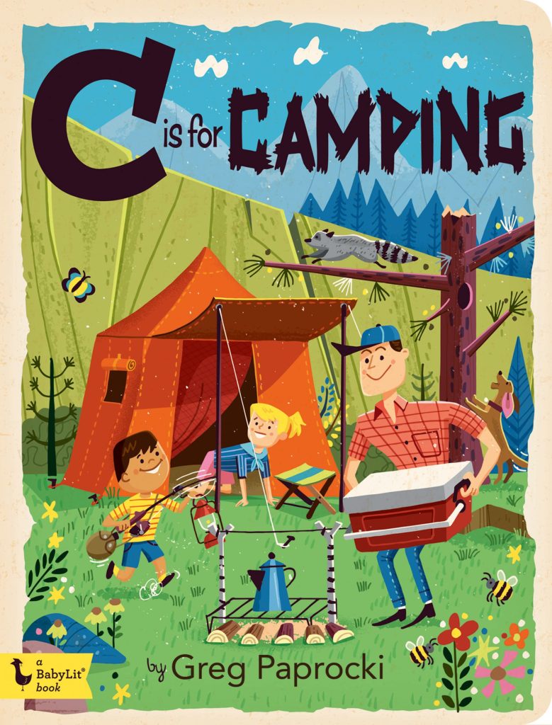 Book cover with tent and raccoon. 13 Excellent Books About Camping To Stoke Outdoor Adventure