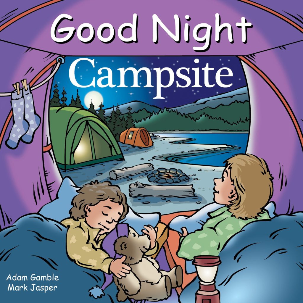 Book cover kids inside tent under moon. 13 Excellent Books About Camping To Stoke Outdoor Adventure