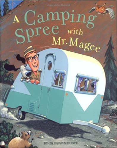 Book cover man and dog in camper. 13 Excellent Books About Camping To Stoke Outdoor Adventure