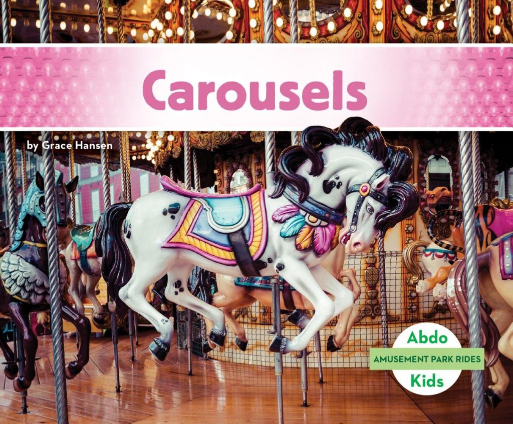 Book cover carousel horse close up.14 Thrilling Picture Books About Theme Parks and Carnival Rides