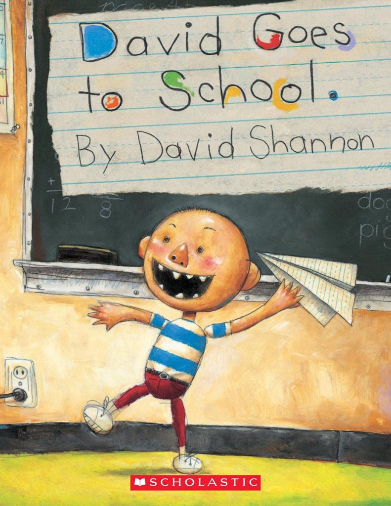 Book cover David Goes To School. The Ultimate List of Books for An Easy Back to School