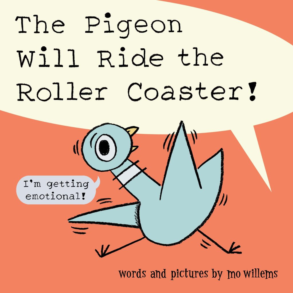 Book cover blue pigeon. 14 Thrilling Picture Books About Theme Parks and Carnival Rides