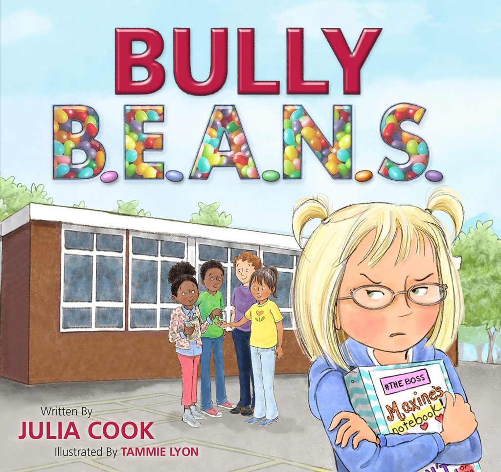 16 Meaningful Anti-Bullying Books to Develop Kindness and Empathy. Book cover girls on playground.